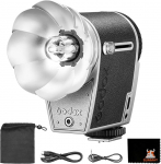 GODOX Lux Cadet Retro kaamera v&auml;lk 6200K&plusmn;300K GN10 1/1-1/64 7 sammu v&auml;lguv&otilde;imsus 28mm fookuskaugus &uuml;hildub Canon Nikon Sony Fujifilm kaameratega