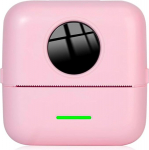 NK Mini kaasaskantav termoprinter juhtmevaba, Bluetooth, mitmeotstarbeline, sisaldab paberirulli ja USB-kaablit, &uuml;hildub iOS ja Androidiga, roosa v&auml;rvi
