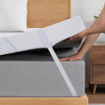 Sleremind Memory Foam Mattress Topper 10cm Thick with Machine Washable Cover Pressure Relief and Breathable 180x200cm