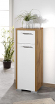 Schildmeyer Bella 150644 Midi Cabinet Oak Country House Decor / White Gloss 34.5 x 33 / 97 cm