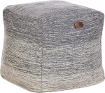 Hirri Pouf Footrest Cotton Light Grey Modern