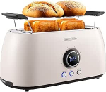 Steinborg r&ouml;ster 4 viiluga, pika pesa r&ouml;ster, automaatne v&auml;ljal&uuml;litus, kahe pesa r&ouml;ster, perekondlik r&ouml;ster r&ouml;stitav seade, LED-ekraan koos j&auml;relej&auml;&auml;nud aja n&auml;itamisega (Bulgur beež)