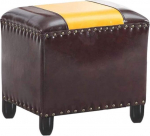 WZDD Laste tugitooli Ehtne nahk / tugitooli polsterdatud tugitooli t&auml;ispuidust jalad Kannatab kuni 150 kg