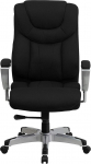 Flash Furniture Hercules Series 400lb Capacity, Large & Tall Executive Swivel Chair in Black Fabric with Height and Width Adjustable Armrests