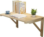 Drop-Leaf Wall Folding Table, puidust kokkupandav laud, kaasaegne h&otilde;ljuv laud, arvutilaua, &otilde;ppelaud, s&ouml;&ouml;gilaud, h&otilde;ljuv s&uuml;learvuti laud, &otilde;ppimiseks, magamistuppa, k&ouml;&ouml;ki v&otilde;i r&otilde;dule (80 x 60 cm)