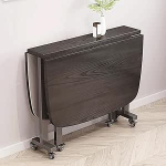 Kokkupandav s&ouml;&ouml;gilaud ratastega, ristk&uuml;likukujuline pikendatav puidust s&ouml;&ouml;gilaud, mitmek&uuml;lgne kokkupandav laud 6 rattaga, pikendatav k&ouml;&ouml;gilaud k&ouml;&ouml;ki, s&ouml;&ouml;gituppa v&otilde;i v&auml;ikestesse ruumidesse, mahutab 100 kg.