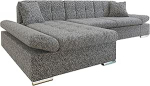 Mirjan24 Ecksofa Montana Premium mit Regulierbare Armlehnen, Eckcouch, L-forma diivan, Wohnlandschaft, Couch, Farbauswahl (Corbett 78, Seite: Links)