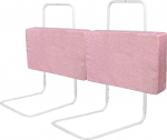 UISEBRT Pack of 2 Bed Rails, 50 cm, kukkumiskaitse, voodi turvav&auml;rav lastele, 5-auguga reguleeritav k&otilde;rgus, laste voodiraudtee, ohutuskaitse v&auml;ikelastele, beebidele ja lastele, 100 cm, roosa