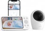 eufy beebimonitor koos kaameraga E20, rakendus ja offline juhtimine, 2K HD, &uuml;likiire &ouml;&ouml;vaatlus, kallutusfunktsioon, 4 x zoom, mobiilikaamera integreeritud akuga, ANR, nutika h&auml;ire, WiFi sisse/v&auml;lja l&uuml;liti.