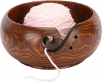 CHSEEO Rosewood Yarn Bowl 6.3" - Storage for Wool and Crochet Accessories #1