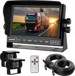Tagantj&auml;rele vaatamise kaamera komplekt 7" LCD monitoriga ja 170&deg; laia nurga tagurduskaameraga, 18IR &ouml;&ouml;n&auml;gemine
