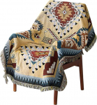 HOORDRY Boho Blanket Sofa Throw Blanket 130 x 180 cm Knitted Tassel Cuddly Blanket Sofa Blanket Couch Blankets Throw Blanket for Bed, Couch and Chair