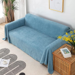 Foreate Wasserdichte Sofabez&uuml;ge f&uuml;r Haustiere, waschbarer Sektionalsofabezug f&uuml;r 3 Kissen, kratzfester Couchschutz, Sofa-Schonbezug, 180 x 250 cm, Jeansblau