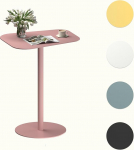 FLEXISPOT kaasaegne k&uuml;lmvaltsitud terasest k&uuml;ljelaud - stiilne diivan- ja &ouml;&ouml;kapilaud elutuppa ja magamistuppa, stabiilne statiiv &uuml;mmarguse alusega, maksimaalne koormus 20 kg, trendikad v&auml;rvid (roosa)