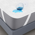 Madratsi kaitsja 160 x 200 cm veekindel 2 puuvillase madratsi pealisplaadi inkontinentsi pad niiskuskaitse madratsi kate hingav antiallergia anti lestad voodi / madratsi jaoks pestav