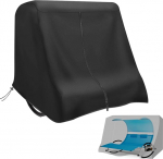 MRWiZMS Kiigelaenutuslaua kate 2 inimesele, 175 x 155 x 175 cm, 420D p&auml;ikesevoodi, 2 inimest, topeltlaenutuslaud, v&auml;listingimustes kasutatav kate, veekindel, topeltlaenutuslaud, aiamaalaua, kaitsekate, tuulekindel,