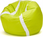 Ecopuf Bean Bag Football Basketball Bag XL - Kunstnahast m&auml;ngupadi - Ideaalne jalgpallif&auml;nnidele, lastele - Bean Bag elutuba - Sametist Bean Bag - M&auml;ngutool Pouf Bag - 105 x 55 cm, Tennis Padel
