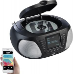 VR-Radio CD-m&auml;ngija: Mobiilne stereo boombox DAB+/FM, Bluetooth, CD, AUX, 10 Watt (raadio, kaasaskantav m&auml;ngija, k&otilde;lar)