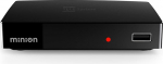 Tele System MINION digitaler terrestrischer Decoder- 10-bit DVB-T2 HEVC Empfang, automatischer Sendersuchlauf, integrierter Mediaplayer, EPG- einfach und technisch - Fernbedienung inklusive