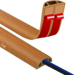 Kaablikanal isekleepuv p&otilde;randakaabli sild 3M puidust tera p&otilde;randakaablikanal Paindlik PVC p&otilde;randakaabli kaitse kaablikate kontorile, kontserdile jne, kaabli kaitse ja komistamisohu v&auml;ltimine