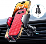 VANMASS mobiiltelefoni hoidja auto uuendamine Patendi mobiiltelefoni hoidja auto ventilatsioon Silikoonist kaitse 100% stabiilne mobiiltelefoni auto hoidja konksuga 360 &deg; p&ouml;&ouml;rlev auto nutitelefoni hoidja auto iPhone'ile