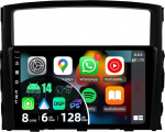 JOYX - 6G + 128G - Android 12 IPS autoraadio sobib Mitsubishi Pajero 4 V80 V90 (2006-2014) - Traadita CarPlay/Android Car/DSP - Kaamera ja mikrofon - 9-tolline 2 DIN - DAB roolijuhtimispult kiire boot 360-CAM