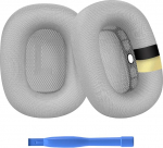 Asendatavad k&otilde;rvapadjad AirPods Max k&otilde;rvaklappidele MMOBIEL - Premium - m&auml;luvaht ja v&otilde;rkkangast k&otilde;rvaklappide k&otilde;rvapadjad silikoonkihiga - k&otilde;rvaklappide asenduspadjad - h&otilde;bedane