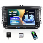 SIXWIN 8-Core 6+128G Android 13 Carplay/Android Car/DSP autoraadio VW Golf 5 6 Touran Polo, 7-tolline puuteekraan Bluetooth 5.0 DSP WiFi GPS FM RDS raadio Mirror Link 2USB + 32 Band EQ