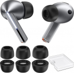 AhaStyle Memory Foam k&otilde;rvaklapid Samsung Galaxy Buds3 Pro (2024), sobib laadimiskohvrile, 3 paari S/M/L m&uuml;rasummutusega Memory Foam k&otilde;rvaklapid Samsung Galaxy Buds Pro 3 asendusotsikuga