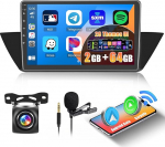 Inefala 2G + 64G BMW X1 E84 2010-2016, Android 15 autoraadio traadita CarPlay'ga, Android auto, 9-tolline puutetundlik raadioauto GPS, WiFi, RDS/FM, USB, SWC, mikrofon, tagurduskaamera abil