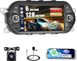 Roinvou 6G+128G Android 15 Autoradio Fiat Tipo Egea 2015-2017, 7-tolline puuteekraan juhtmevaba Carplay Android autoga, Bluetooth GPS WiFi EQ UI RDS FM SWC MIC tagurduskaamera