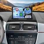 CAMECHO 2+64G 9-tolline satelliitnavigatsiooniga autoraadio BMW X3 E83 2004-2010 Android 13 koos tahavaatekaamera, GPS, WiFi, traadita Carplay Bluetooth raadio HD puuteekraaniga Android auto FM RDS peeglilink +