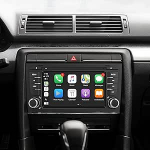 Autoraadio &uuml;hildub Audi A4 B6 B6 B7 S4 RS4 jaoks, toetab traadita / traadita CarPlay / Android Auto + Mirror Link.With AM / FM / RDS / USB / Bluetooth / mikrofon, 7" HD puuteekraaniga.