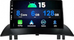[6GB + 128GB] Android 14 autoraadio Renault Megane 2 2004-2008 IPS 9-tolline kaamera ja mikrofon Raadio Carplay Android auto GPS WiFi FM/RDS Bluetooth Mirror Link 360 kaamera