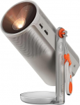 XGIMI MoGo 4 Laser mobiiltelefoni projektor akuga, 550 ISO luumenit, 360&deg; stendiga v&auml;liminiprojektor, 2,5 tundi taasesitust, Google TV ja Netflix, Harman Kardon heli, sisaldab 4 filtrit.