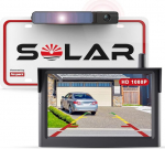 Foxpark Solar Wireless Digital Reversing Camera Set (1080P), 3 minutit DIY paigaldust, toetab 2 kaamerat juhtmevabalt 5-tollise monitoriga, IP69K veekindel auto, maasturi, kaubiku, haagissuvila jaoks