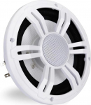 1 x PLSMRW64WT 6,5" 165mm 6,5" l&auml;bim&otilde;&otilde;duga veekindel meresubwoofer 75W RMS ja 150W Max DVC 4 + 4ohm valge v&auml;rvi paadi kummist vedrustus
