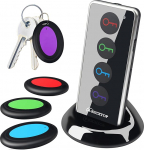 Key Finder Key Finder, 80dB traadita eseme j&auml;lgimisseade, RF leidja v&otilde;tmete, lemmikloomade, pagasi, rahakoti, telefoni jaoks, 40m ulatus, 1 RF saatja & 4 vastuv&otilde;tjat & taskulamp