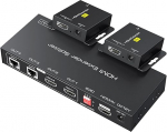 VPFET HDMI Extender Splitter &uuml;le Cat5e 6 165ft 1 in 2 Out Transfer Lisa kaks Loop HDMI Out Balun Ethernet toetab 1080p HDCP EDID POC A toiteallikas t&ouml;&ouml;tamiseks koos