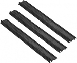 VEVOR 3-kanaliline komplekt 1-kanaliline kaablikaitseramp TPR voolikus sild 100 x 13 x 2 cm Override kaitse 907 kg (&uuml;he telje kohta) kandev&otilde;ime kaabliramp libisemisvastane disain ideaalne parkimiskohtadele