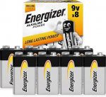 Energizer 9V plokkpatarei, leelispatarei, 8 kaupa