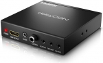 deleyCON Scart HDMI konverter koos heli ekstraktoriga SCART + HDMI sisendist HDMI v&auml;ljundisse koaksiaalne + 3,5 mm audio v&auml;ljund SCARTist HDMI-sse