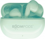 Boompods Echobuds In-Ear Bluetooth k&otilde;rvaklapid - juhtmevabad k&otilde;rvaklapid mikrofoniga, 19 tundi m&auml;nguaega ja laadimiskarp, IPX4 veekindel, TWS m&uuml;rasummutusega k&otilde;rvaklapid, piparm&uuml;nt