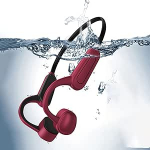 Bluetooth k&otilde;rvaklapid k&otilde;rvaklappidega spordik&otilde;rvaklapid Bone Conduction k&otilde;rvaklapid 16GB m&auml;luga IPX8 veekindel sukeldumine ujumine reguleeritav suurus v&auml;listegevuseks surfamine j&otilde;usaal punane