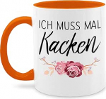 Mug 325 ml - Statement - Ich muss mal kacken - 325 ml - oranž - Lausungid Kohvitass Lausungid Kohvitassid Kohvitassid Kohvitassid Q9061 Teetass Kohv