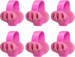 PATIKIL Kabel-Clips, Schreibtischkabel-Organizer, Drahthalter f&uuml;r Kabel, Handy-Ladeger&auml;t, USB-Kabel, Nachttisch, Zuhause, B&uuml;ro, Auto, Rosarot, 6 St&uuml;ck