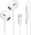 USB C k&otilde;rvaklapid, C-t&uuml;&uuml;pi k&otilde;rvaklapid, juhtmega HiFi stereok&otilde;rvaklapid mikrofoni ja helitugevuse reguleerimise, k&otilde;rvaklapid, juhtmega k&otilde;rvaklapid, USB C iPhone 16 15 Plus Pro Max/Google/Pixel/Samsung jaoks