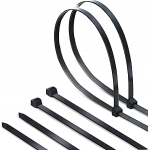 Aigostar Elektrokabelbinder, Nylon 66 Kabelbinder, 7.2 * 500mm Kunststoff kabelbinder, Schwarz, 100 St&uuml;ck