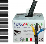 MarketConnect&reg; laiendatav kaablih&uuml;lss, l&auml;bim&otilde;&otilde;t 20 mm, pikkus 30 m, ideaalne kaablijuhtimiseks, sobib ideaalselt laua ja teleri jaoks, must, v&auml;ike t&ouml;&ouml;stuslik muhv.