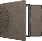 kwmobile &uuml;mbris &uuml;hildub Amazon Kindle Scribe (2022/2024) &uuml;mbrisega - kunstnahast &uuml;mbris - Rising Sun Grey (t&otilde;usev p&auml;ike)